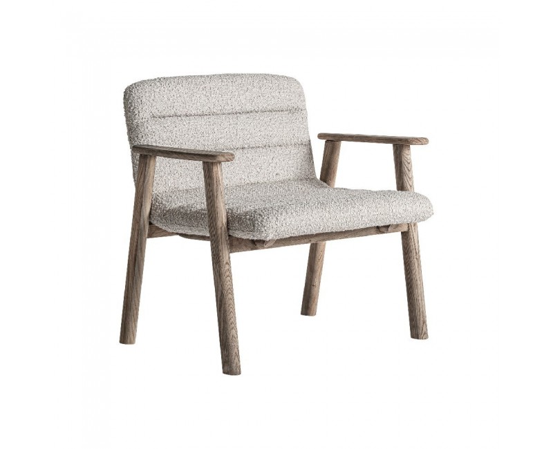 Silla Jacquard Madera De Olmo 75x66x74 Estilo Contemporáneo - 1