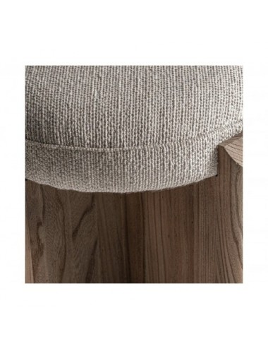 Taburete Jacquard Madera De Olmo 49x49x47 Estilo Contemporáneo - 5