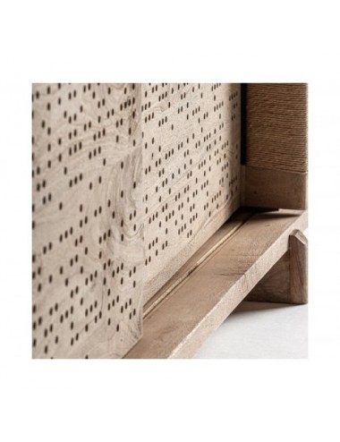 Aparador Jacquard Madera De Mango 220x54x73 Estilo Contemporáneo - 8