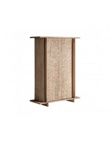 Armario Jacquard Madera De Mango 136x50x180 Estilo Contemporáneo - 1