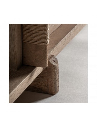 Armario Jacquard Madera De Mango 136x50x180 Estilo Contemporáneo - 5