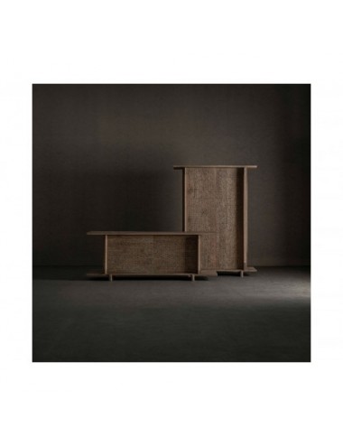 Armario Jacquard Madera De Mango 136x50x180 Estilo Contemporáneo - 9