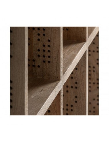 Librería Jacquard Madera De Mango 100x40x157 Estilo Contemporáneo - 4