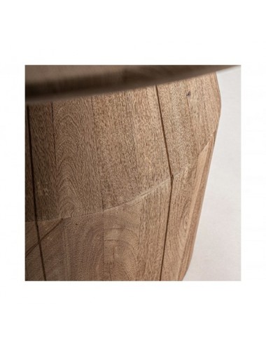 Mesa Comedor Jacquard Madera De Mango 130x130x75 Estilo Contemporáneo - 4