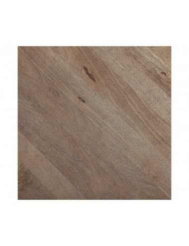 Mesa Comedor Jacquard Madera De Mango 130x130x75 Estilo Contemporáneo - 5