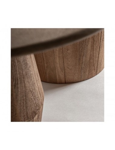 Mesa Comedor Jacquard Madera De Mango 220x110x75 Estilo Contemporáneo - 4