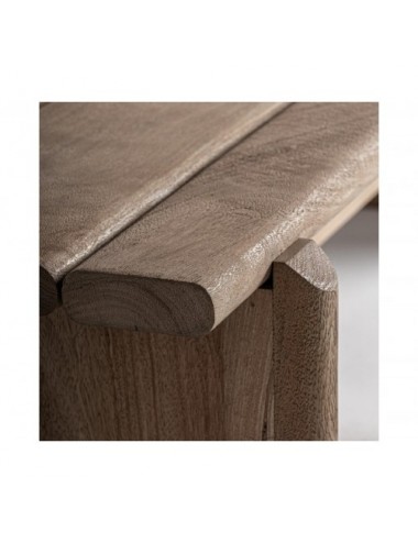 Banco Jacquard Madera De Mango 170x52x45 Estilo Contemporáneo - 3