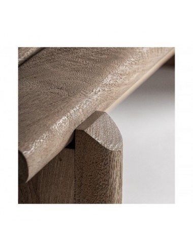 Banco Jacquard Madera De Mango 170x52x45 Estilo Contemporáneo - 4