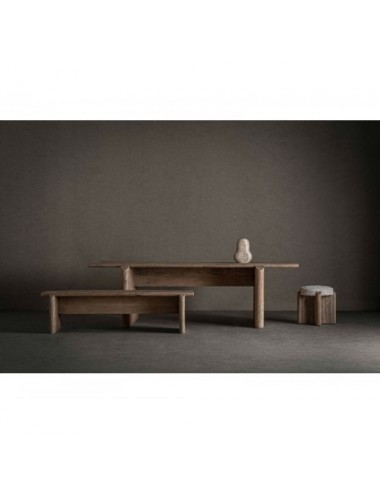 Banco Jacquard Madera De Mango 170x52x45 Estilo Contemporáneo - 6