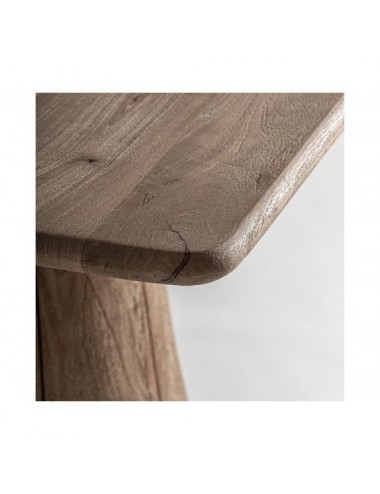 Mesa Comedor Jacquard Madera De Mango 70x70x77 Estilo Contemporáneo - 3