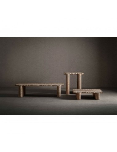 Mesa De Centro Jacquard Madera De Mango 140x73,5x35 Estilo Contemporáneo - 7