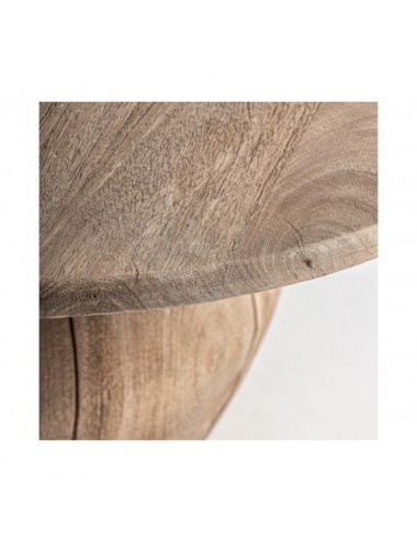 Mesa De Centro Jacquard Madera De Mango 90x90x42 Estilo Contemporáneo - 3