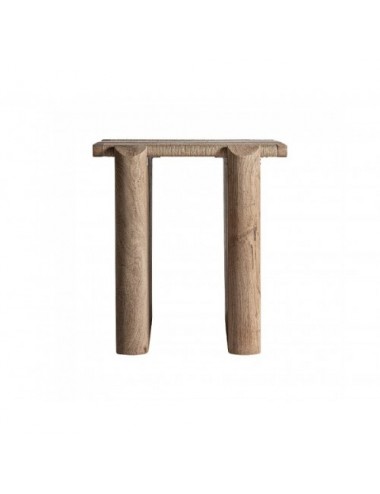 Mesa Auxiliar Jacquard Madera De Mango 62x73x65 Estilo Contemporáneo - 1