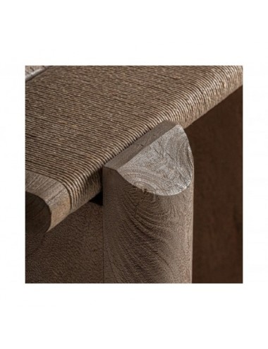 Mesa Auxiliar Jacquard Madera De Mango 62x73x65 Estilo Contemporáneo - 3