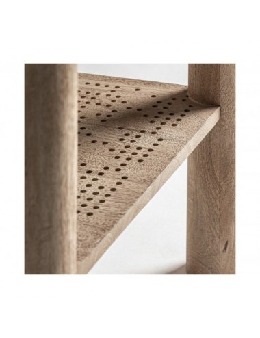 Mesa Auxiliar Jacquard Madera De Mango 62x62x66 Estilo Contemporáneo - 3