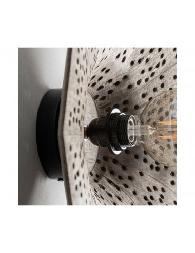 Lámpara De Colgar Jacquard Madera De Mango 50x50x13 Estilo Contemporáneo - 1