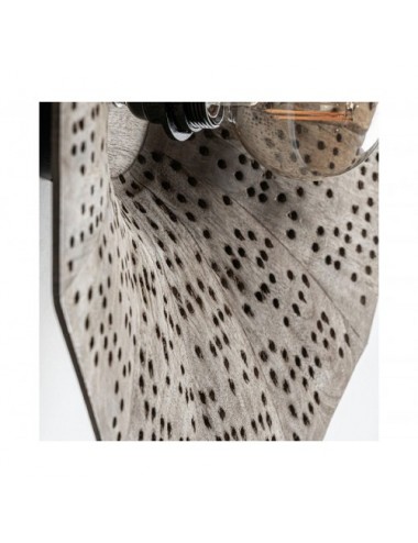 Lámpara De Colgar Jacquard Madera De Mango 50x50x13 Estilo Contemporáneo - 3