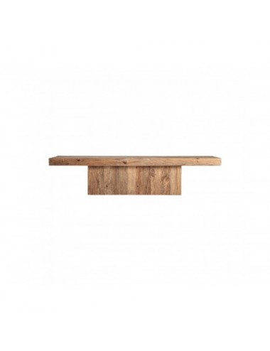 Mesa De Centro Breive Madera De Pino Reciclado 180x48x40 Estilo Rústico - 1