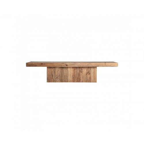 Mesa De Centro Breive Madera De Pino Reciclado 180x48x40 Estilo Rústico - 1