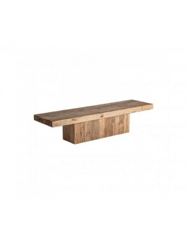 Mesa De Centro Breive Madera De Pino Reciclado 180x48x40 Estilo Rústico - 1