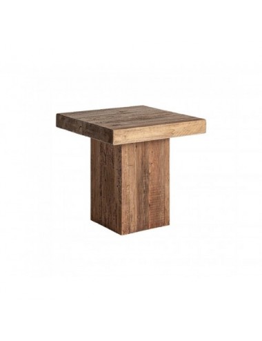 Mesa Auxiliar Breive Madera De Pino Reciclado 60x60x60 Estilo Rústico - 1