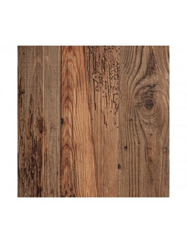 Mesa Auxiliar Breive Madera De Pino Reciclado 60x60x60 Estilo Rústico - 4