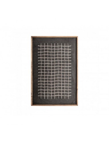 Panel Decorativo Siegen Madera De Pino Reciclado 82x4x122 Estilo Contemporáneo - 1