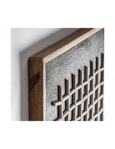 Panel Decorativo Siegen Madera De Pino Reciclado 82x4x122 Estilo Contemporáneo - 4