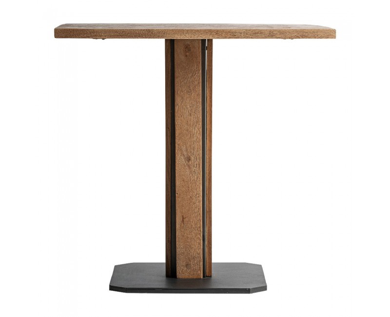 Mesa Bar Rho Madera De Mango 75x75x76 Estilo Contemporáneo - 1