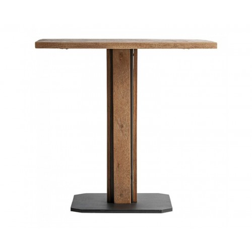 Mesa Bar Rho Madera De Mango 75x75x76 Estilo Contemporáneo - 1