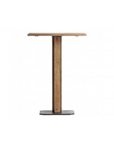 Mesa Bar Rho Madera De Mango 75x75x105 Estilo Contemporáneo - 1
