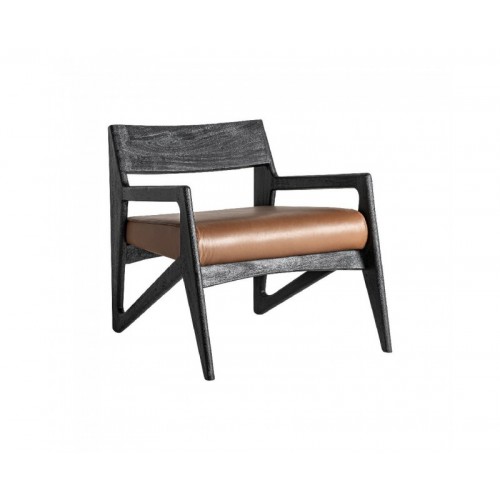 Sillón Beslon Madera De Acacia 67x60x70 Estilo Contemporáneo - 1