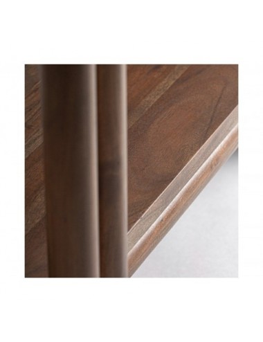 Librería Hambye Madera De Acacia 107x45x200 Estilo Contemporáneo - 4