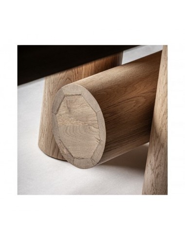 Mesa Comedor Sully Madera Roble 600x120x76 Estilo Colonial - 5