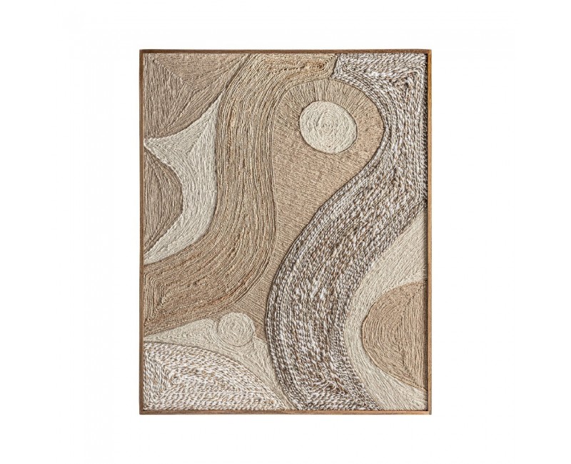 Cuadro Zeus Madera De Mango 120x4x150 Estilo Boho - 1