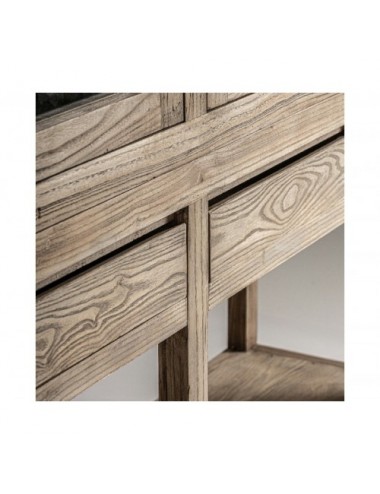 Vitrina Masein Madera De Olmo 200x45x225 Estilo Colonial - 5