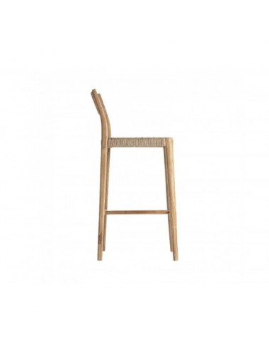 Taburete Caen Madera De Teka 42x50x108 Estilo Colonial - 3