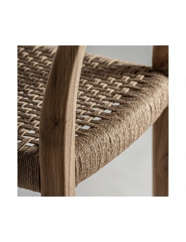 Taburete Caen Madera De Teka 42x50x108 Estilo Colonial - 8