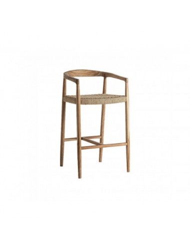 Taburete Caen Madera De Teka 53x60x102 Estilo Colonial - 1