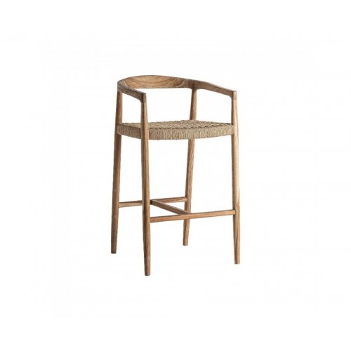 Taburete Caen Madera De Teka 53x60x102 Estilo Colonial - 1