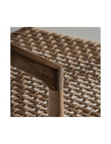 Taburete Caen Madera De Teka 53x60x102 Estilo Colonial - 5