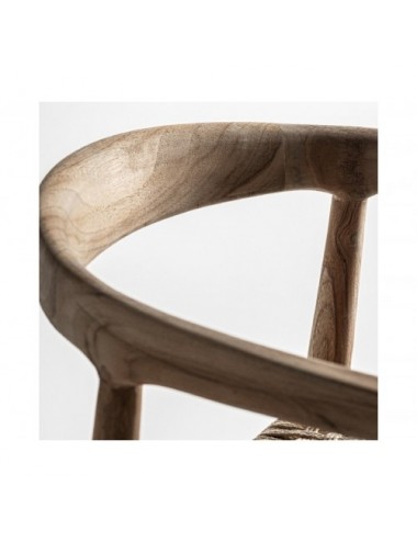 Taburete Caen Madera De Teka 53x60x102 Estilo Colonial - 7