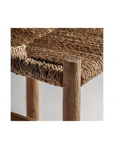 Taburete Voghera Madera De Teka 45x48x104 Estilo Colonial - 5