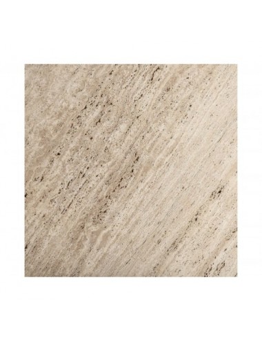 Mesa Comedor Varzi Travertino 130x130x81 Estilo Art Deco - 5