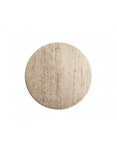 Mesa Comedor Varzi Travertino 130x130x81 Estilo Art Deco - 6