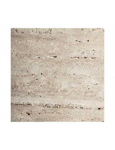 Mesa De Centro Rapolano Travertino 60x60x35 Estilo Art Deco - 5