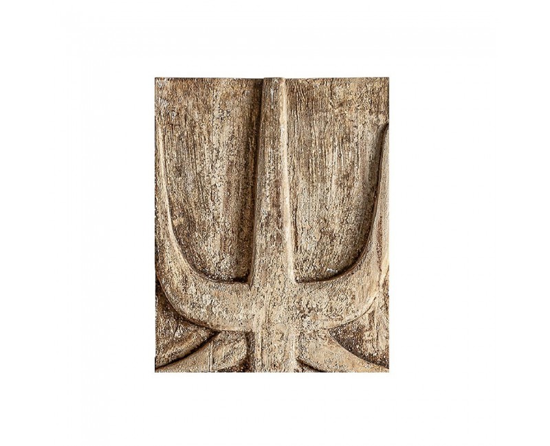 Panel Decorativo Peylon Madera Suar 40x5x50 Estilo Étnico - 1