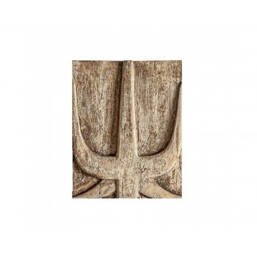 Panel Decorativo Peylon Madera Suar 40x5x50 Estilo Étnico - 1