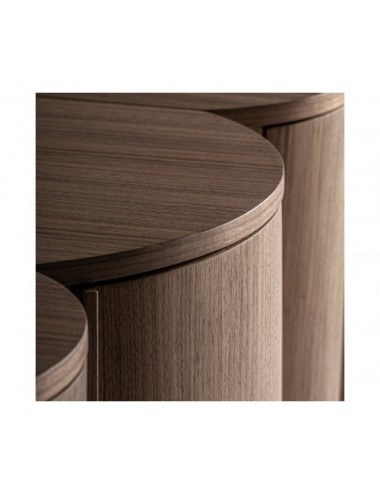 Aparador Gifhorn Chapa De Nogal 242x49x92 Estilo Art Deco - 4