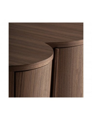 Aparador Gifhorn Chapa De Nogal 242x49x92 Estilo Art Deco - 8